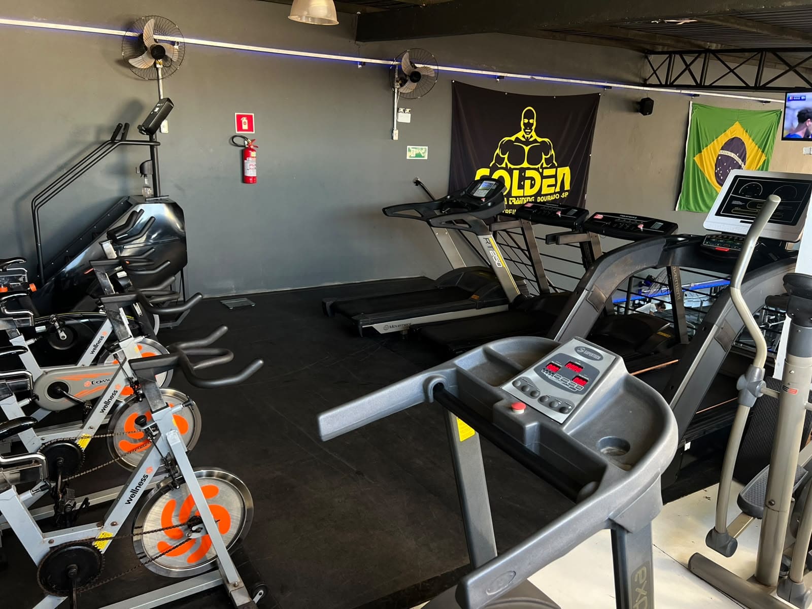 Área de cardio da academia